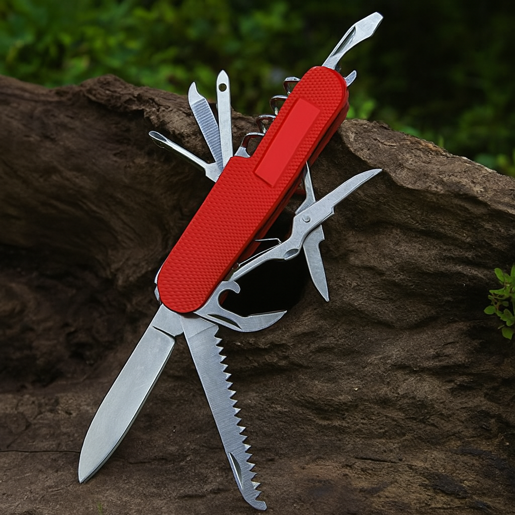 couteau suisse rouge