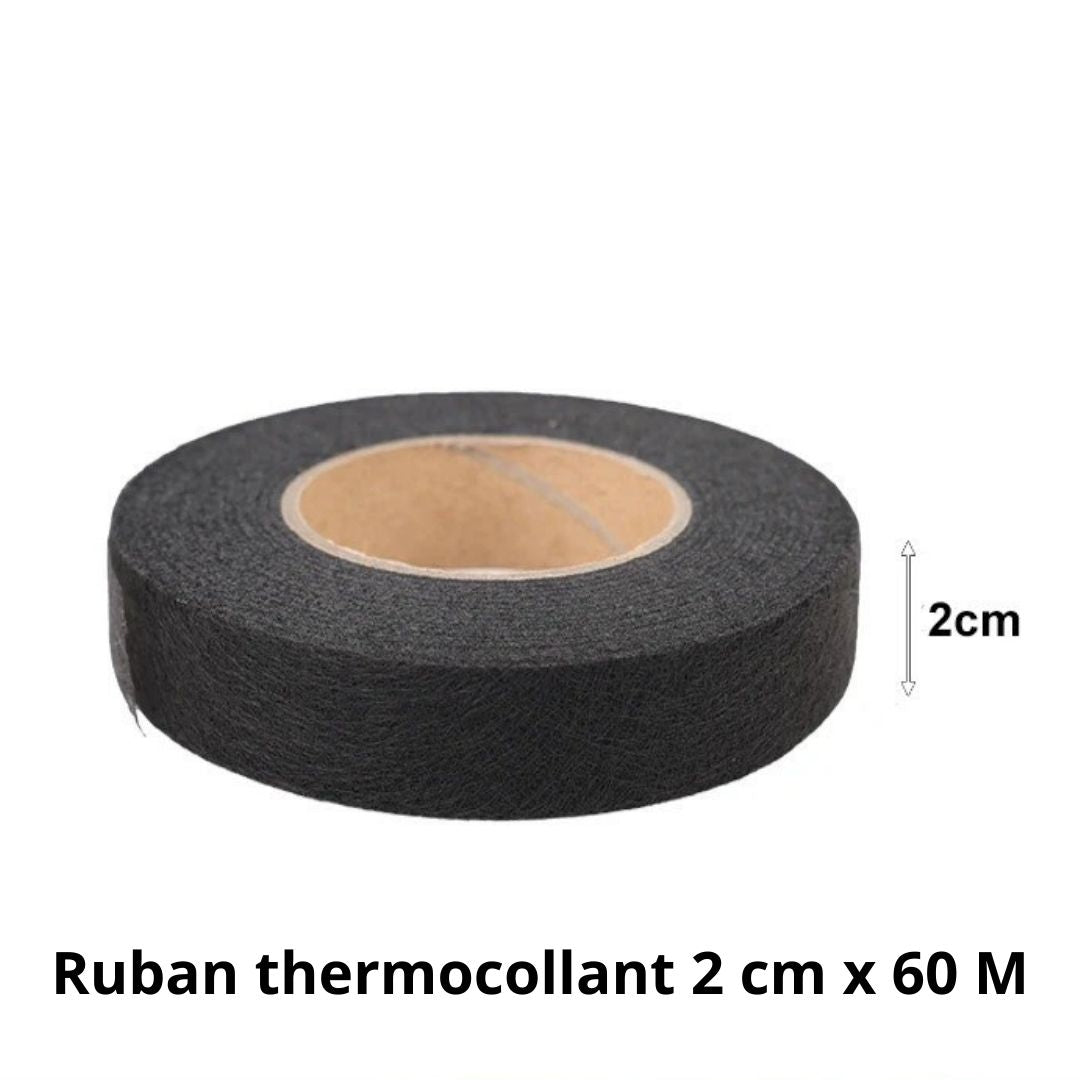 ruban thermocollant ourlet | noir | 2 cm x 60 M