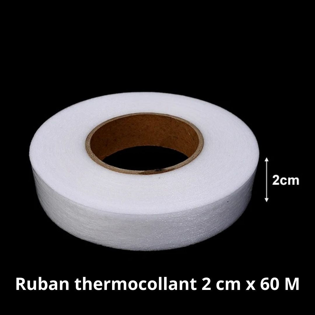 ruban thermocollant ourlet | blanc | 2 cm x 60 M