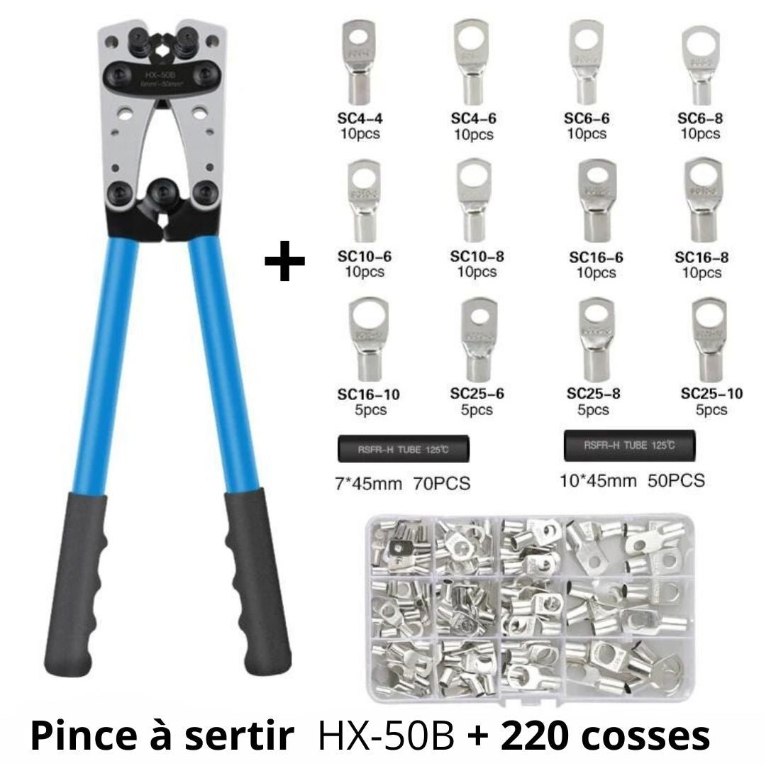 PINCE À SERTIR HX - 50B | SertiMax 50™ - BricoRapide