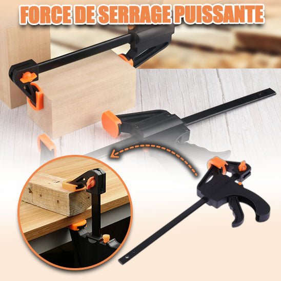 PINCE DE SERRAGE,18--Pince à barre de serrage pour le travail du bois