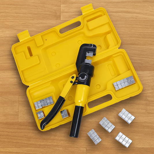Pince à sertir hydraulique professionnelle 5-6-10T | jaune
