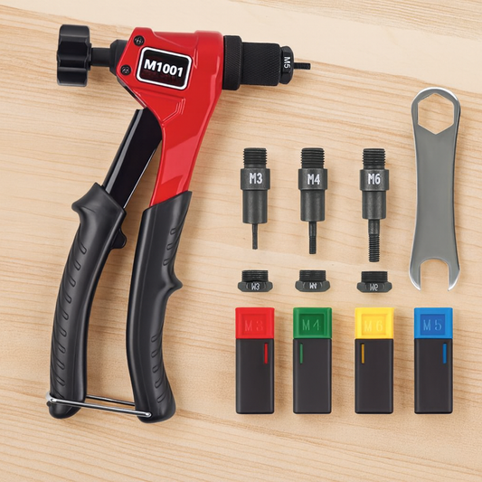 pistolet à rivet M3/M4/M5/M6 KIT ergonomique | rouge