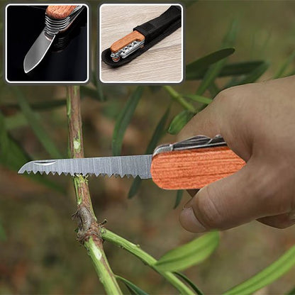 Couteau multifonction | Marron bois