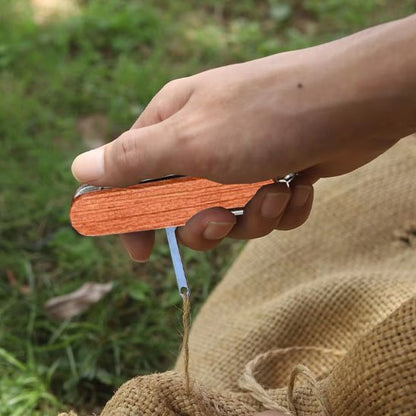 Couteau multifonction | Marron bois